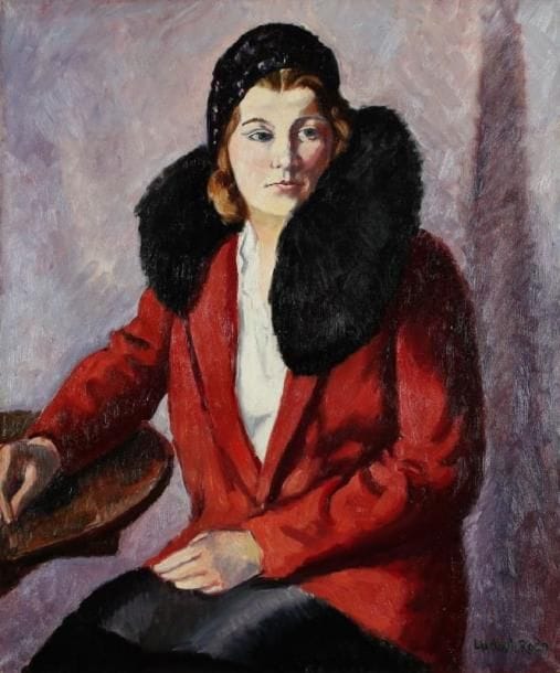 Ludovic RODO-PISSARRO (1878-1952)
Femme à la veste rouge Huile sur toile. Signée en bas à droite. Petites restaurations. 65 x 54 cm