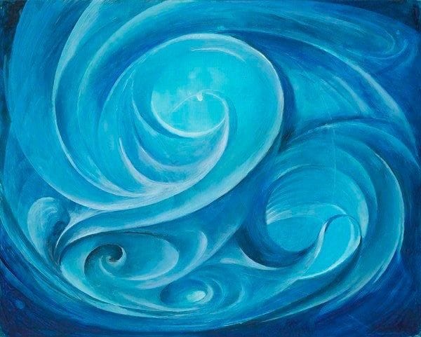 Paul MANTES (1921-2004)
Ellipsoïde bleue Huile sur toile. Non signée. 61 x 85 cm
