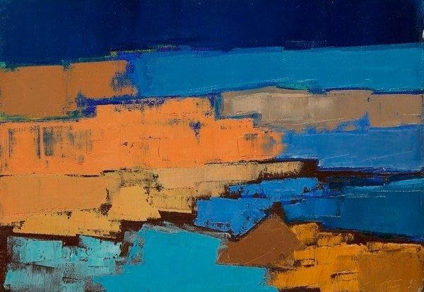 Claude CANDELA (1924-2001)
Bord de mer, 1960 Huile sur toile. Signée, datée et titrée au dos. 19 x 27 cm
