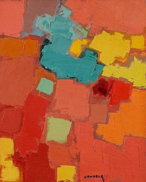 Claude CANDELA (1924-2001)
Noël, 1965 Huile sur toile. Signée en bas vers la droite. Signée, datée et titrée au dos. 41 x 33 cm