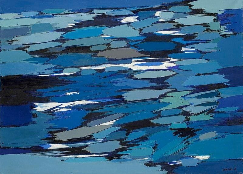 Claude CANDELA (1924-2001)
Mer du Nord, 1972 Huile sur toile. Signée en bas à droite. Datée et titrée au dos. 73 x 100 cm