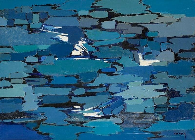 Claude CANDELA (1924-2001)
Bord de mer, 1972 Huile sur toile. Signée en bas à droite. Datée au dos. 73 x 100 cm