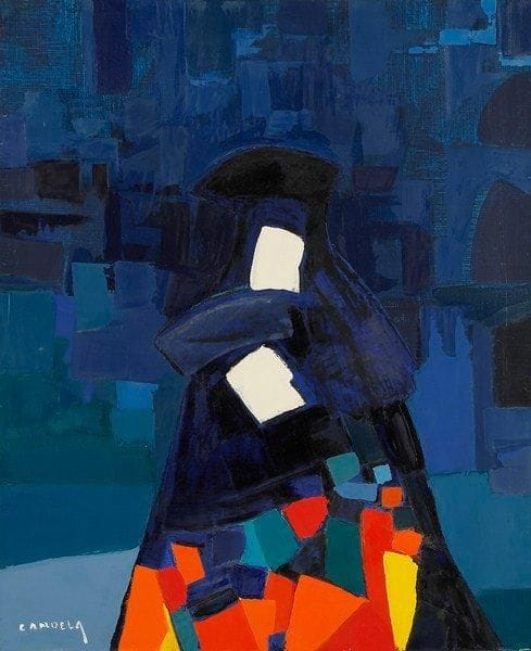Claude CANDELA (1924-2001)
Venise, le carnaval, vers 1975 Huile sur toile. Signée en bas à gauche. 64 x 54 cm