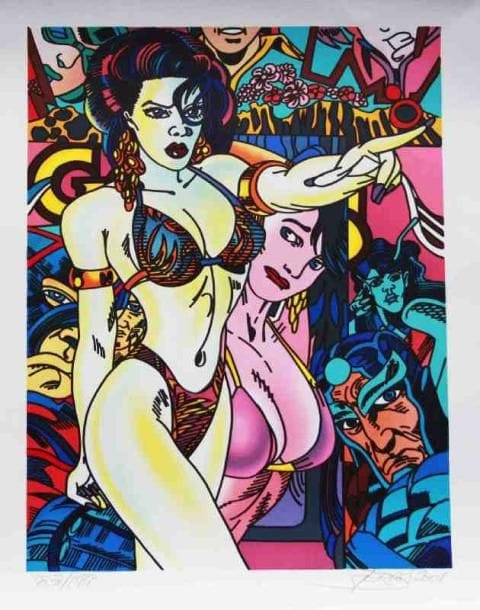 Erro (né en 1932)
Femme au bras tendu Sérigraphie. Signée en bas à droite. Tirage à 199 exemplaires. 76 x 56 cm 1 exemplaire proposé.