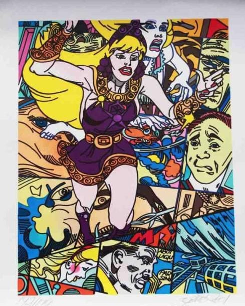 Erro (né en 1932)
Femme à la robe violette Sérigraphie. Signée en bas à droite. Tirage à 199 exemplaires. 76 x 56 cm 1 exemplaire proposé.