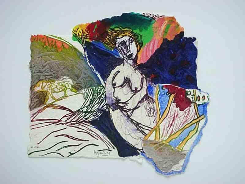 Henri Guibal (né en 1947)
La rencontre d'un chien Gravure au carborundum. Rehauts de peinture. Signée en bas au milieu. Tirage à 30 exemplaires. 37 x 42 cm 19 exemplaires proposés. Seront divisés.