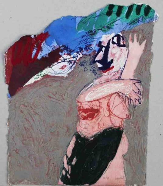 Henri Guibal (né en 1947)
Clotilde Gravure au carborundum. Rehauts de peinture. Signée en bas à droite. Tirage à 30 exemplaires. 60 x 49 cm 3 exemplaires proposés. Seront divisés.