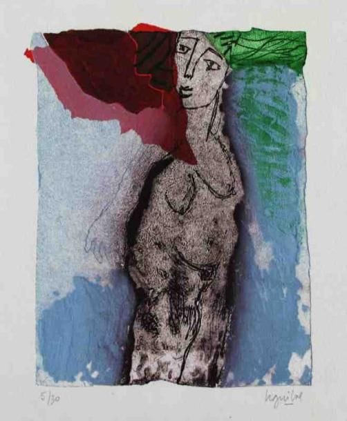 Henri Guibal (né en 1947)
Je regarde Gravure au carborundum. Rehauts de peinture. Signée en bas à droite. Tirage à 30 exemplaires. 58 x 46 cm 2 exemplaires proposés. Seront divisés.