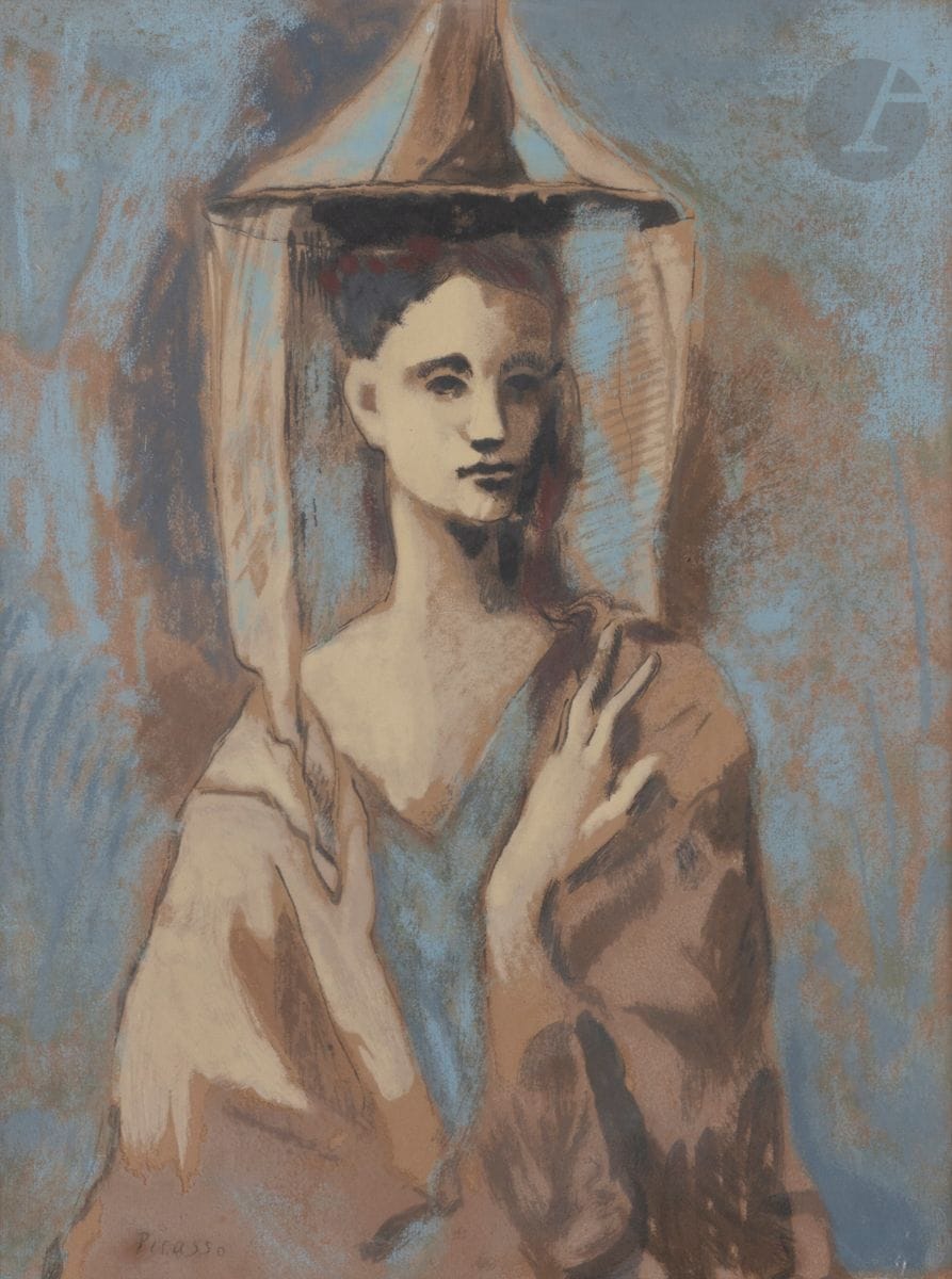 
*Pablo Picasso (1881-1973) (after)



Young woman of Majorca. 1954.



Callichromy after a gouache by the artist in the National Museum of Fine Arts in Moscow. Sight: 59 x 45 cm. 



Nice proof on beige laid paper, in its original frame with a typographed proof on the back of the sheet, numbered with the compositor and initialed by the engraver Jean Bruller. Edition of 550 proofs. Label of the publisher Braun et Cie on the back of the frame.





This print, intended to render the effect of the painted picture as faithfully as possible, evokes the Aeply process developed a few years earlier by Jean Fautrier and his wife Janine Aeply, which combined printmaking and flat pigment printing by means of stencils or screens as well as by hand.



Henri Goetz explains how his friend, the writer Jean Bruller, known as Vercors, an engraver like himself, invented callichromy, a more elaborate variant of silkscreen printing:



"For Goldschmidt, we also designed serigraphs that were printed and even executed by Vercors who became, thus, the great friend that he still is. The author of The Silence of the Sea, a former engraver and draftsman, had created a silk-screen printing company, which he perfected and named callichromy to avoid the old name of hybrid etymological origin. It was intended for his twin sons, to whom he thought a manual profession would be suitable, but callichromy did not please them. Vercors, who had always loved to work with his hands (which is exceptional for an intellectual), had produced numerous editions of prints based on works by famous artists. I am flattered to have been able to facilitate the publication of the one that reproduced a painting by Picasso, particularly successful. I was the intermediary. We were at Picasso's house, rue des Grands-Augustins, when Vercors had brought a number of prints, mounted on stretchers like the original. He spread them out at the foot of the wall and asked us to choose the original. We agreed on our choice and were convinced that the work chosen was by Picasso. We laughed a lot when we learned that he had only shown us his reproductions. He told us how Fernand Léger had examined the gouache he had brought back, remarking that he had not damaged it. Léger had had the same reaction as we did when he learned that the work he was holding in his hands was only a "callichromie" by Vercors" ("Henri Goetz par lui-même", Catalogue raisonné, tome I, first published in Les Cahiers du Musée National d'Art Moderne, 1982, Centre Georges Pompidou, Beaubourg, Paris, and on www.henrigoetz.com). See also Nathalie Gibert-Joly, " Jean Bruller-Vercors et l'imprimerie ", in Alain Riffaud (dir.), L'Écrivain et l'imprimeur, Rennes, Presses Universitaires de Rennes, Coll. Interférences, 2010, p. 337-358.





ATTENTION: this lot is subject to an additional 5.5% temporary import tax.