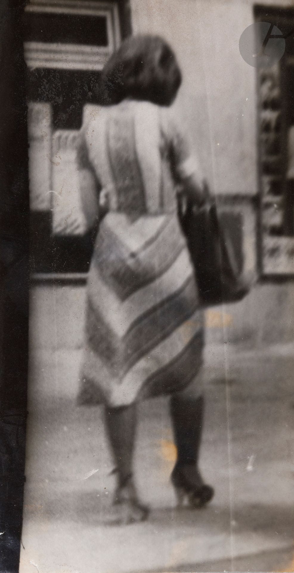 Miroslav Tichy (1926-2011
)Untitled [Woman from behind], c. 1960-1970. 
Vintage silver print.
21.9x11.5cm 

Provenance: 
Former collection of Pavel Vančát (curator of the exhibition Miroslav Tichy, House of Arts, Brno, 2006), Prague.





