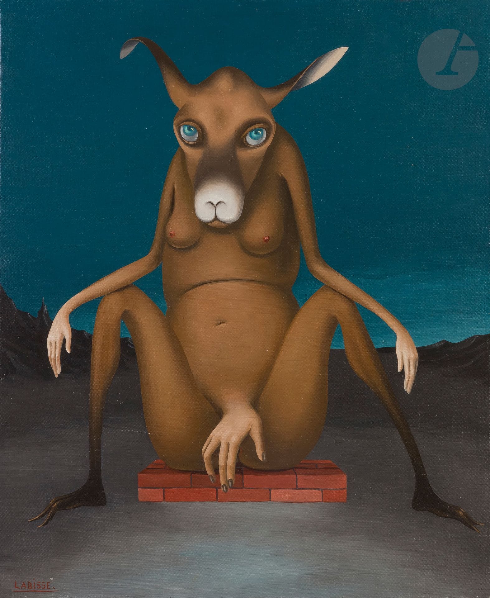 Félix LABISSE (1905-1982
)Essas, 1976Oil
on canvas.
Signed lower left.
Signed, dated and titled on the back.
46 x 38 cmProvenance

: 
- Galerie des Grands Augustins, Paris.
- Collection M. et Mme Jean-Jacques Magnin, Geneva, 1977
- Collection M. Cédric Magnin. By descent. 

Exhibition: 
Labisse, Les 400 coups du diable, Galerie des Grands Augustins, Paris, March 9 - April 22, 1977.

Bibliography: 
Jean Cassou, Labisse, Catalogue raisonné de l'œuvre peint, 1927-1979, Bruxelles, Éditions Isy Brachot, 1979, n°727, reproduced p. 366



.











