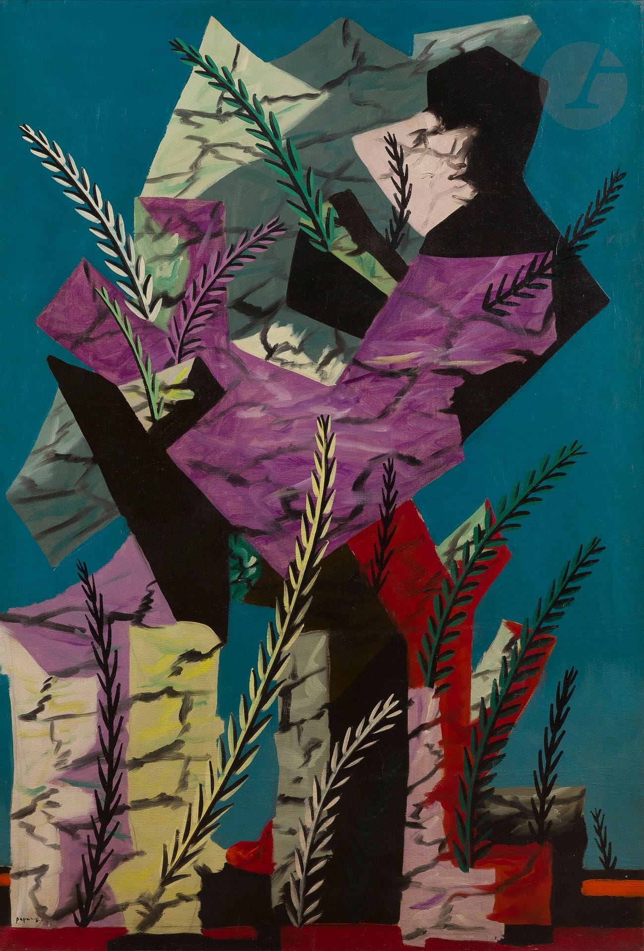Georges PAPAZOFF [bulgare] (1894-1972)
Paysage de Dordogne, 1932
Huile sur toile.
Signée en bas à gauche.
130 x 89 cm

Provenance : 
Collection particulière, Milan, Italie.
