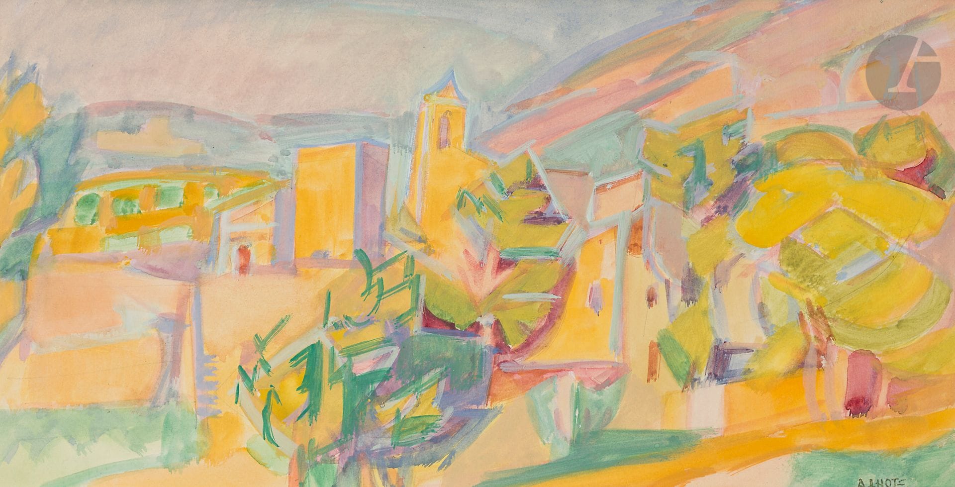 André LHOTE (1885-1962
)Village of the DrômeGouache
.
Signed lower right.
19 x 38 cmWe

thank Mrs Dominique Bermann Martin for confirming the authenticity of this work.





