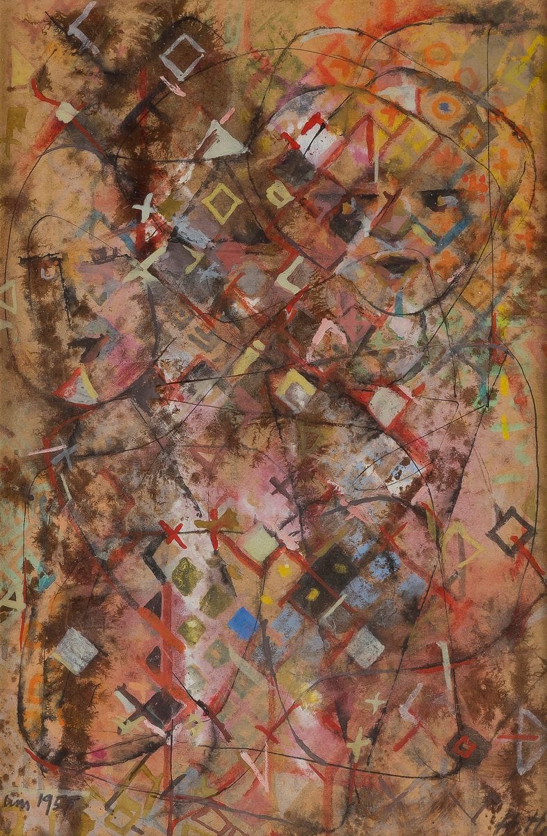 Hannah HÖCH [German] (1889-1978
)Characters, 1955Gouache
and ink.
Monogrammed lower right.
Dated lower left.
26 x 18.5 cmProvenance

: 
Acquired directly from the artist in 1973 (handwritten on the back on the mount).







