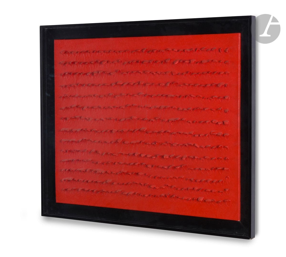 Bernard AUBERTIN (1934-2015
)Toile-rouge-flamme, 1973Oil
on cardboard torn off and mounted on canvas.
Signed, dated and titled on the back.
54 x 65 cmA

certificate from the Bernard Aubertin archives will be given to the buyer





.