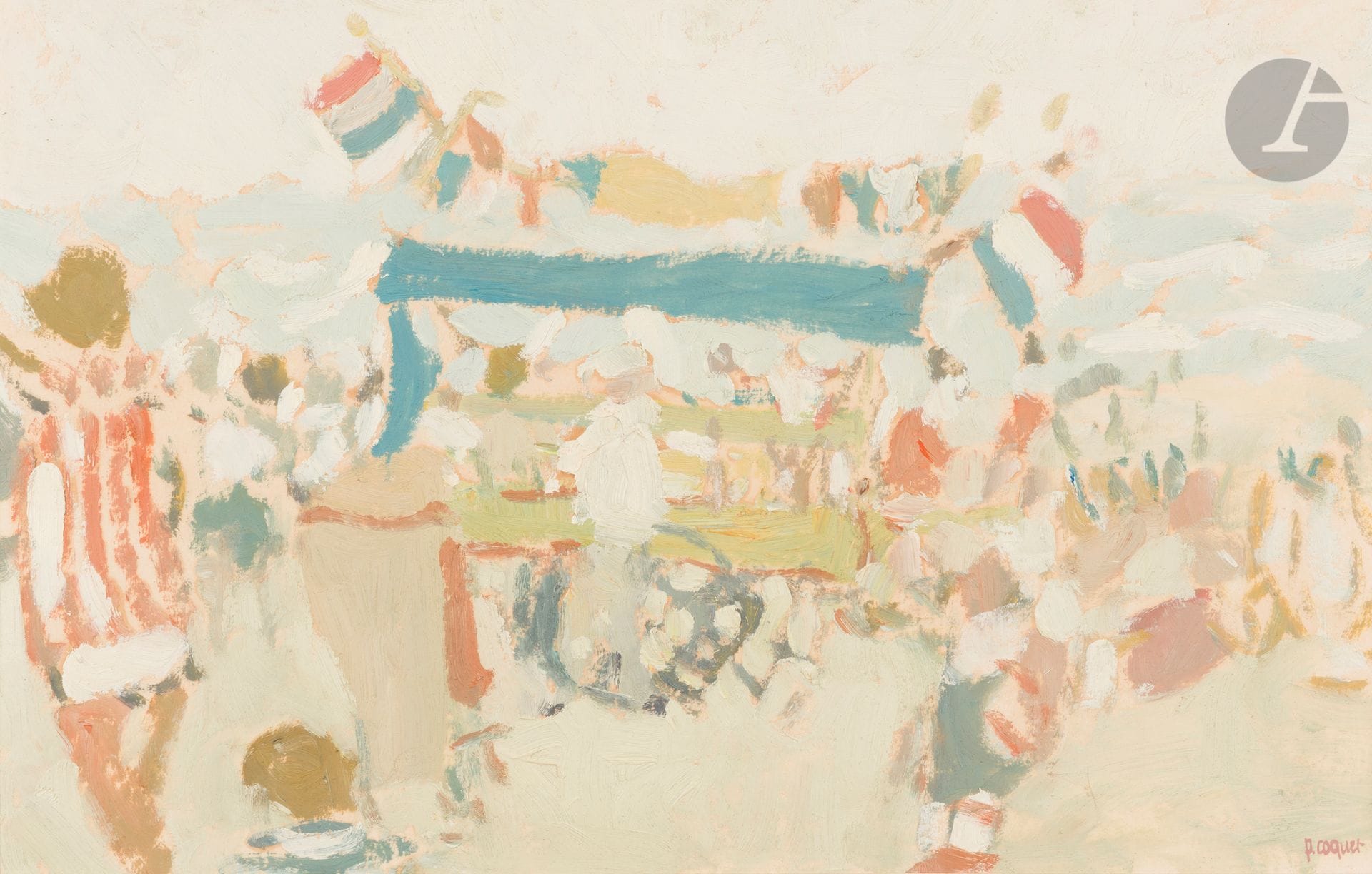 Pierre COQUET (1926-2021)
Le Marchand de Hareng - La Fillette au ballon
2 huiles sur papier.
Signées en bas à droite.
30 x 47 cm - 39,5 x 18 cm

Provenance : 
Galerie Romanet, Paris (tampon au dos pour l’une).
