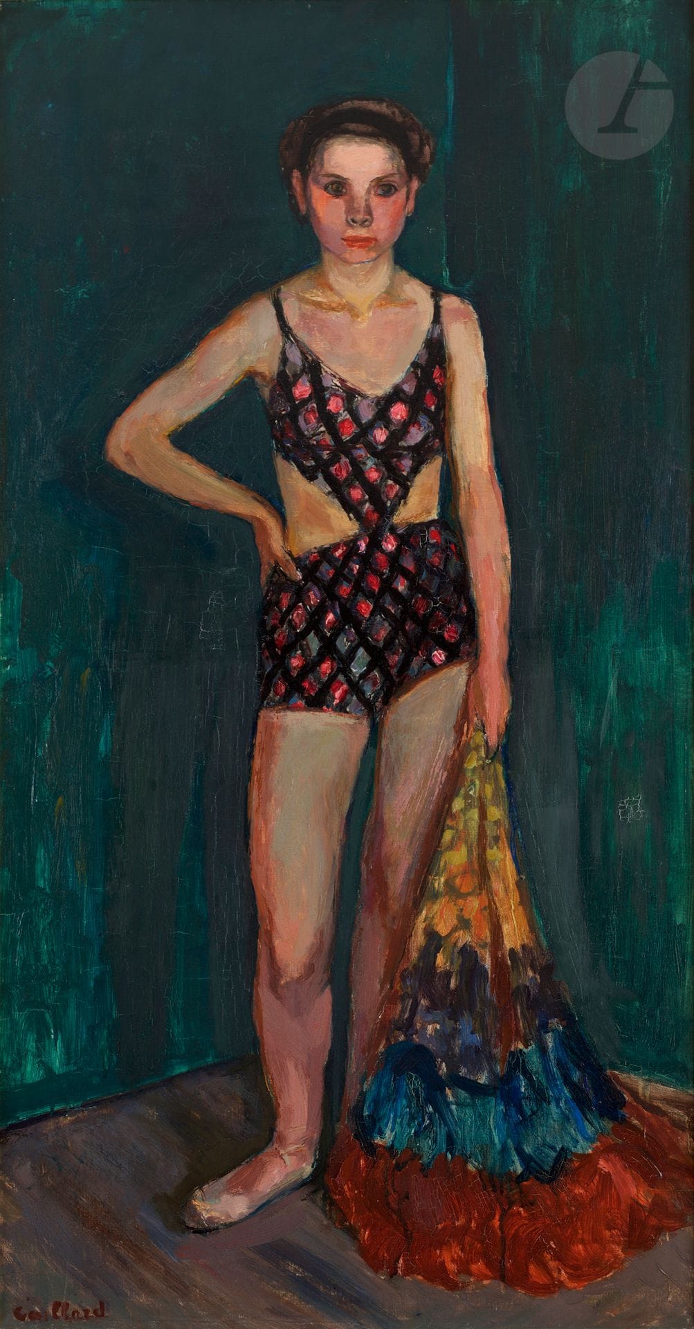 Christian CAILLARD (1899-1985
)Lulu the acrobatOil
on canvas.
Signed lower left.
Numbered "1057" on the back.

116 x 60 cmProvenance

: 
- Sale Morelle Marchandet, 13 November 1996, n°67




.



 
 
- Collection of Mr. P.

We thank Mr. Laurent Caillard for having confirmed the authenticity of this work











.







 
 















