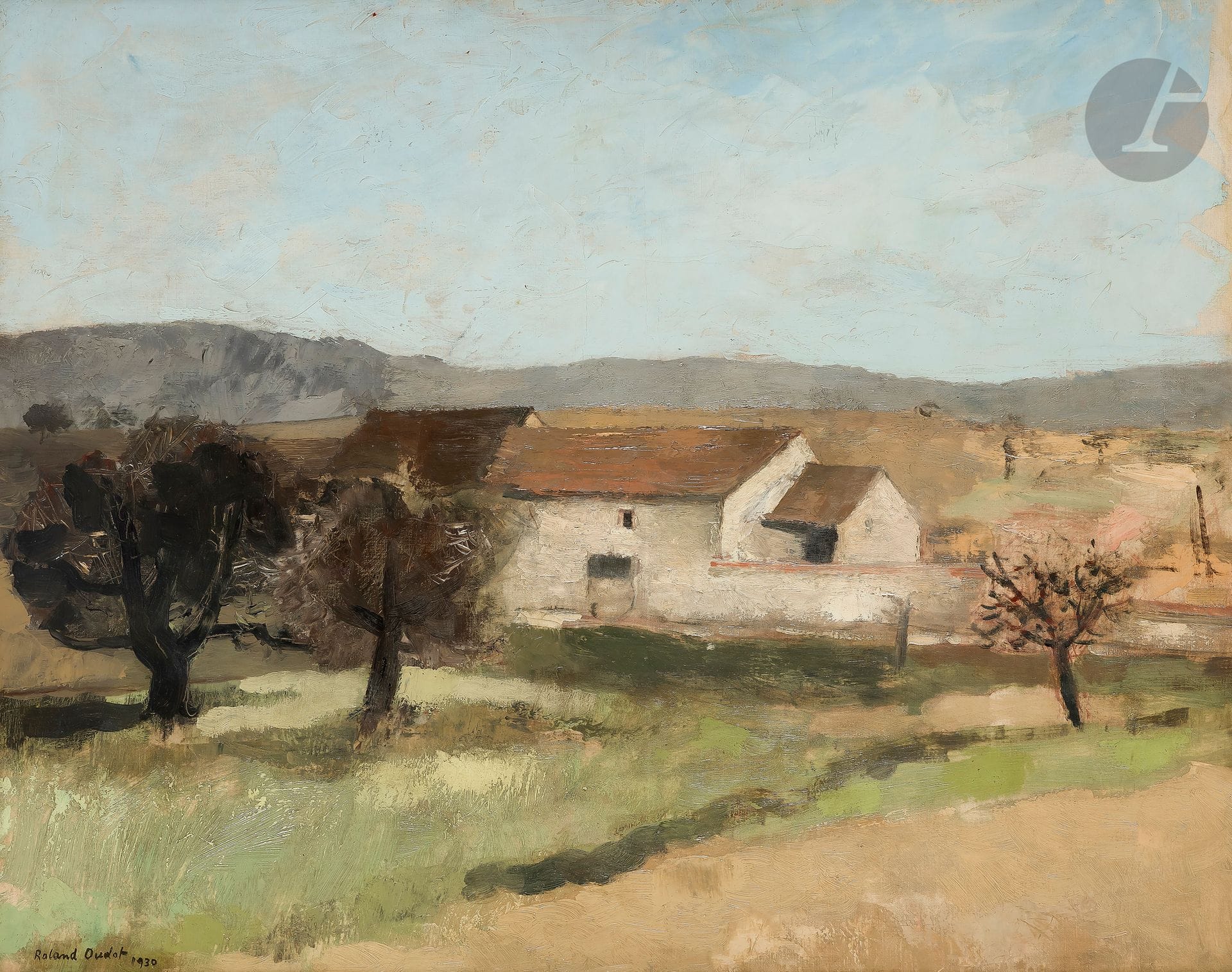 Roland OUDOT (1897-1981
)Le Mas, 1930Oil
on canvas.
Signed and dated lower left.
73 x 92 cm



