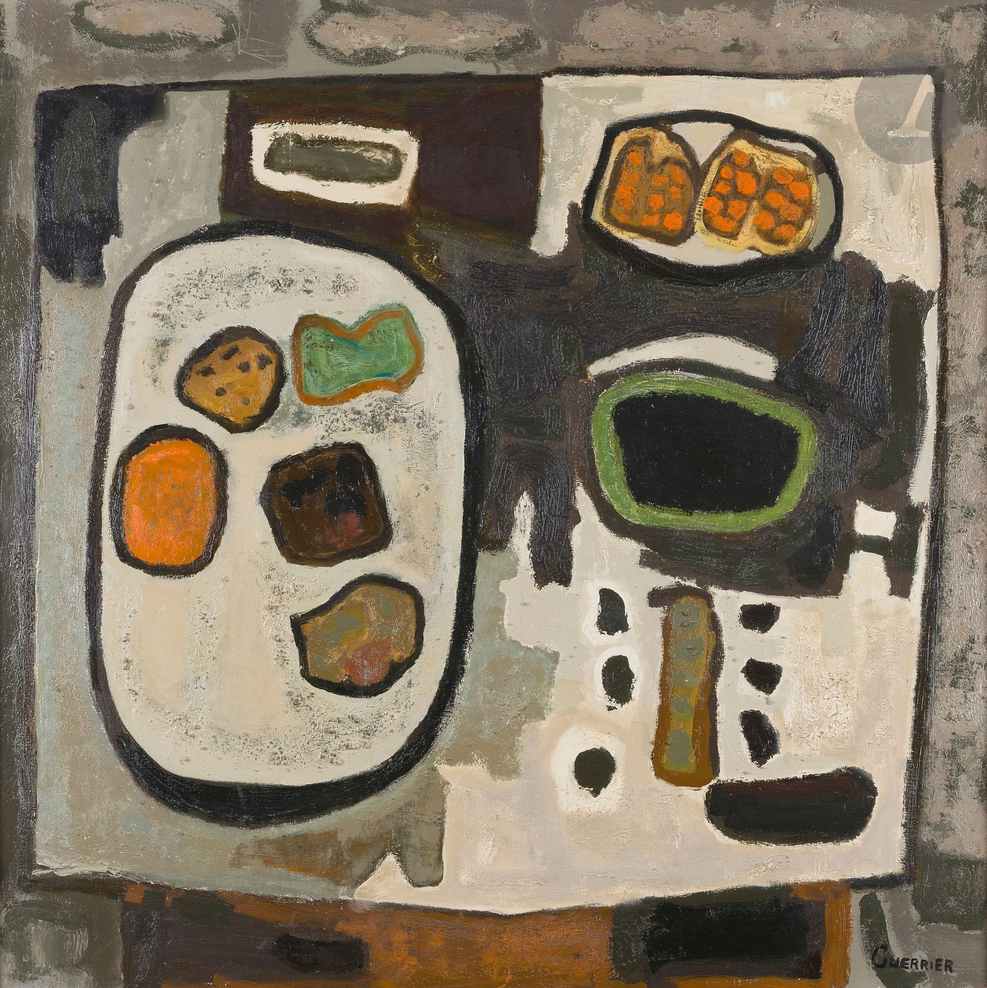 
Raymond GUERRIER (1920-2002



)Still life, 1968Oil



on canvas.



Signed lower right, titled and dated on the back.



100 x 100 cm





We thank Mr Francis Guerrier, the artist's grandson, for confirming the authenticity of this work.


