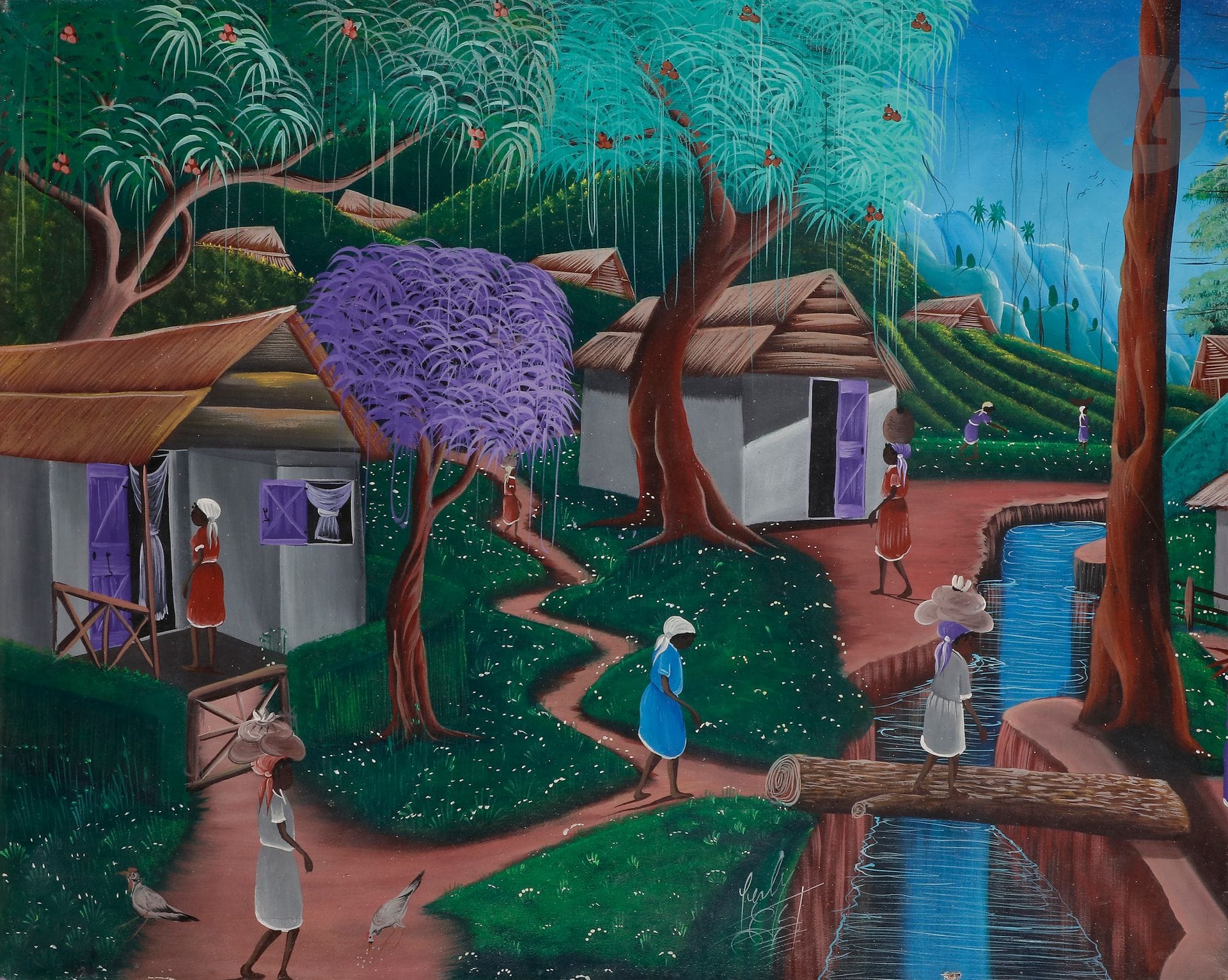HAITIAN ECOLEWomen
at the streamOil
on canvas.
58 x 72 cm


