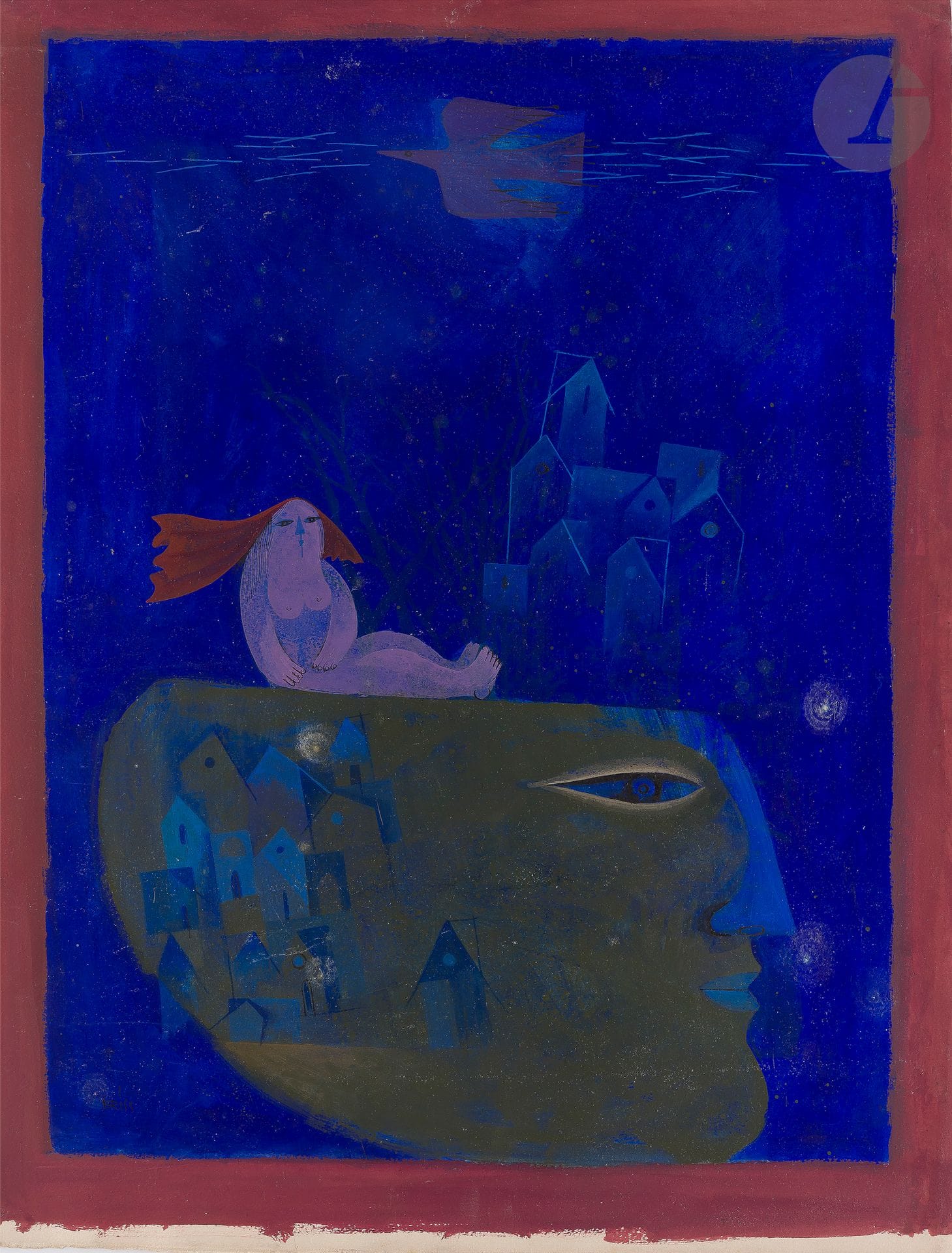 Sami BRISS [franco-israélien] (né en 1930)
Le Rêve
Gouache.
Signée en bas à gauche.
65 x 50 cm