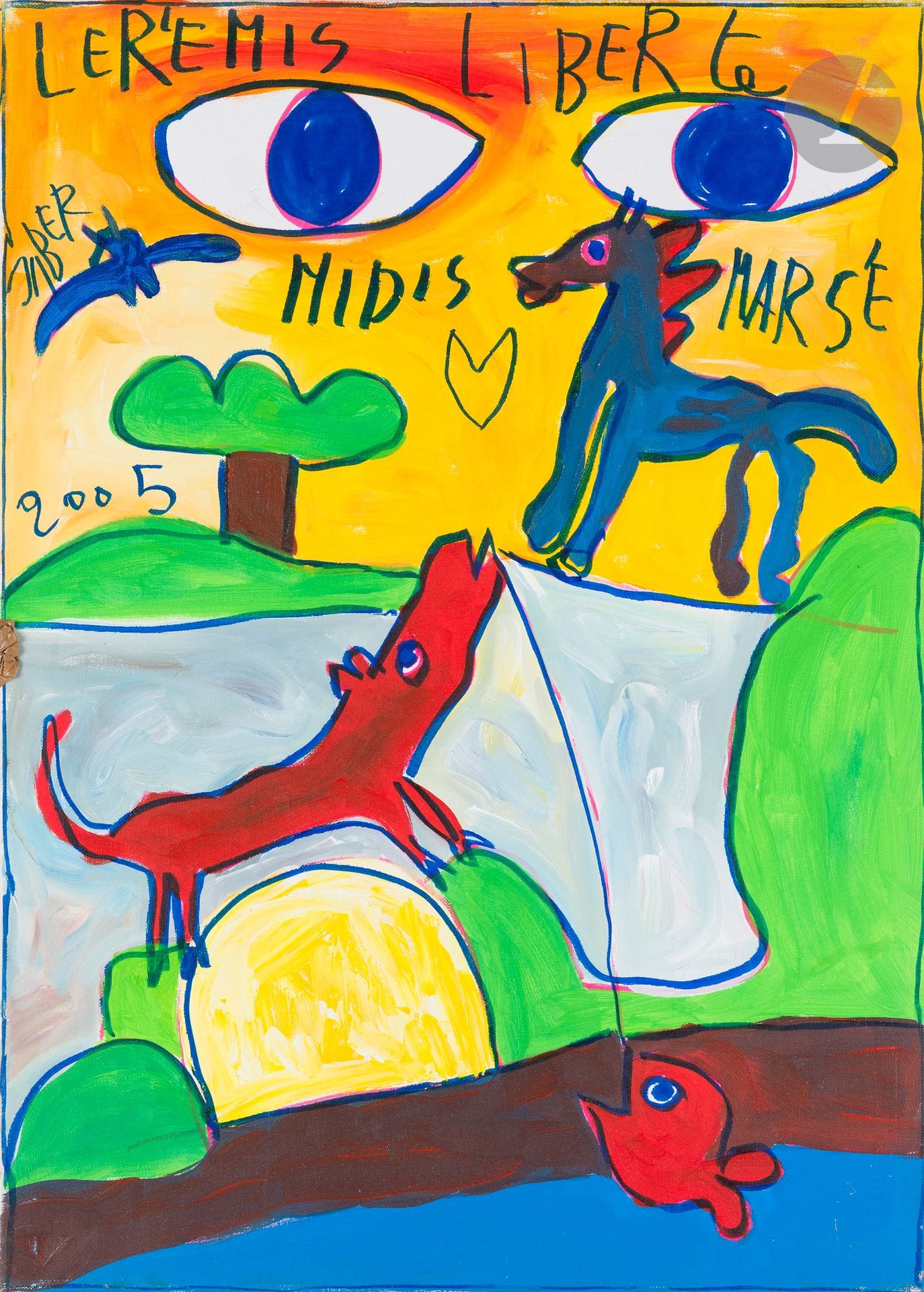 JABER (1938-2021)
La Pêche, 2005
Acrylique sur toile.
Signée et datée dans la composition.
70 x 50 cm