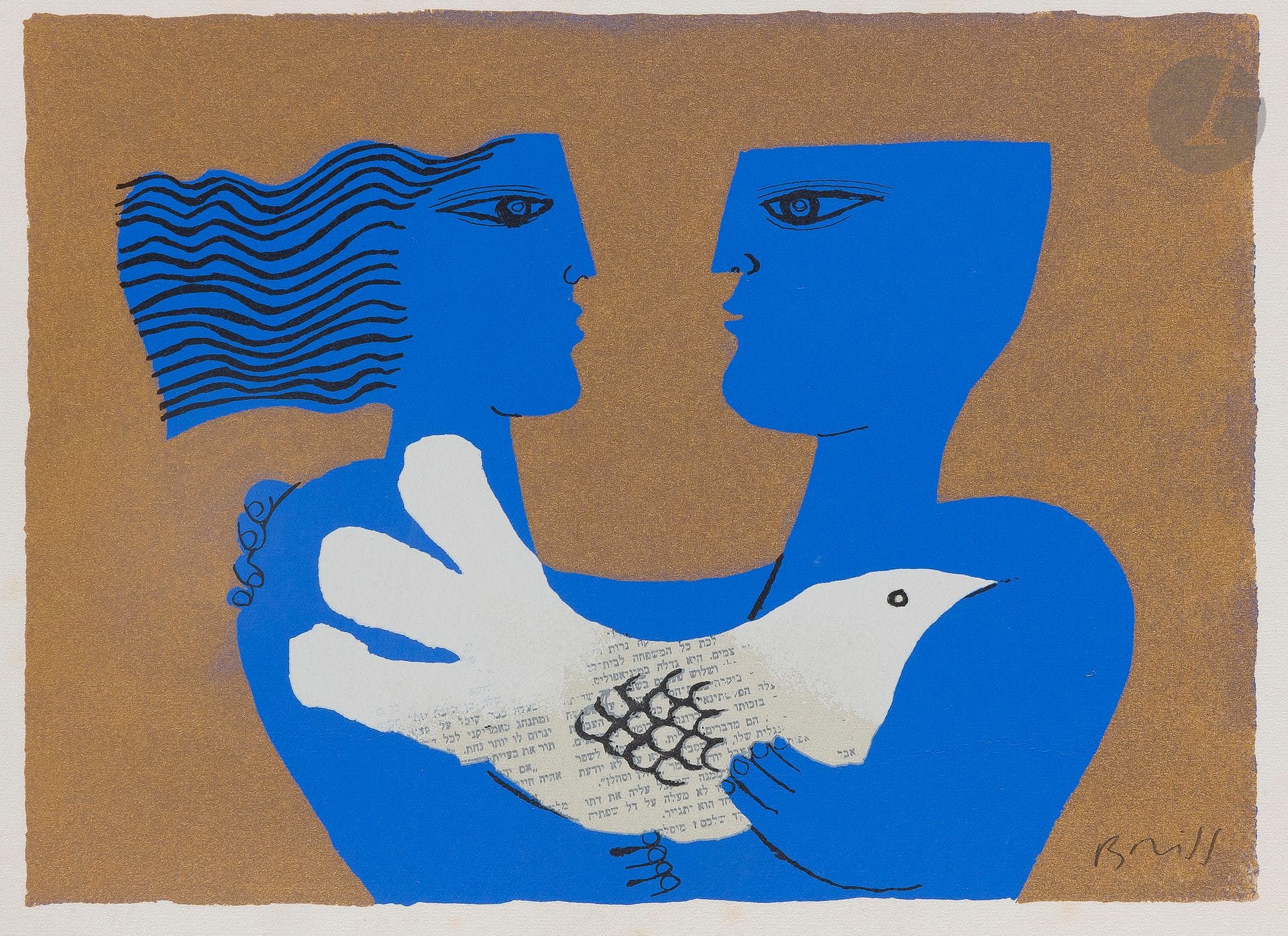 Sami BRISS [Franco-Israeli] (born in 1930
)The LoversLithograph
.
Signed lower right.
Signed on the back.
25 x 35,5 cm




