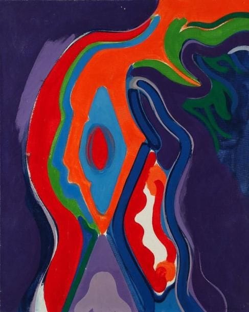 Claude BELLEGARDE (né en 1927)
Sans titre, 1973 Huile sur toile. Signée en bas à droite. Signée et datée au dos. Petits accidents. H: 81 x 65 cm