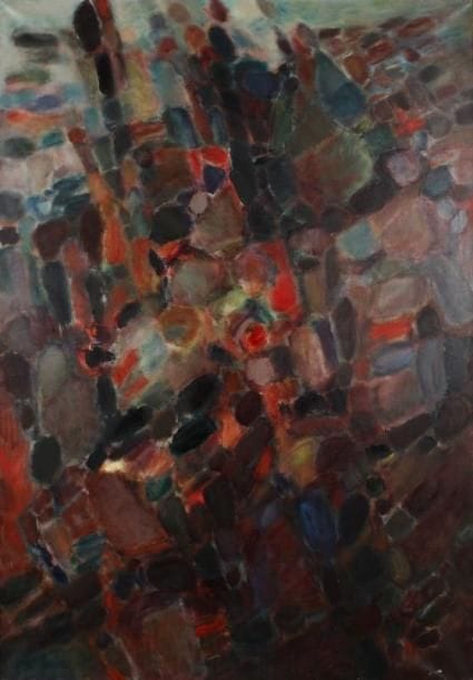 Marc JANSON (né en 1930)
Automne II, 1958 Huile sur toile. Signée en bas à droite. 162 x 104 cm