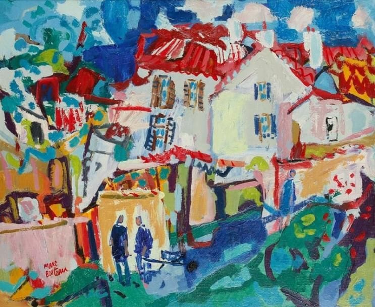 Marc BOUTEAU (né en 1935)
Paysage de Corrèze, vers 1984 Huile sur toile. Signée en bas à gauche. Signée au dos. 54 x 65 cm