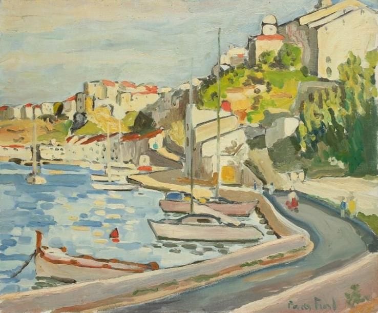PACO FIOL (né en 1939)
Méditerranée, vers 1978 Huile sur toile. Signée en bas à droite. 50 x 61 cm