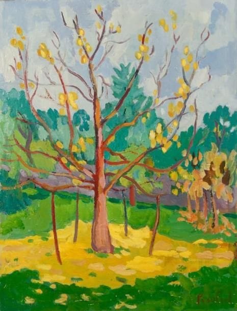 PACO FIOL (né en 1939)
Fin d'automne, vers 1978 Huile sur toile. Signée en bas à droite. 65 x 50 cm