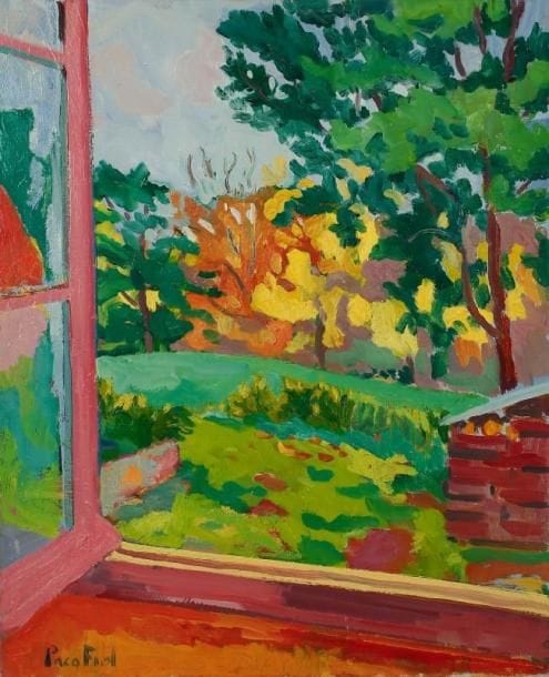 PACO FIOL (né en 1939)
Début d'automne, vers 1978 Huile sur toile. Signée en bas à gauche. Signée au dos. 73 x 60 cm