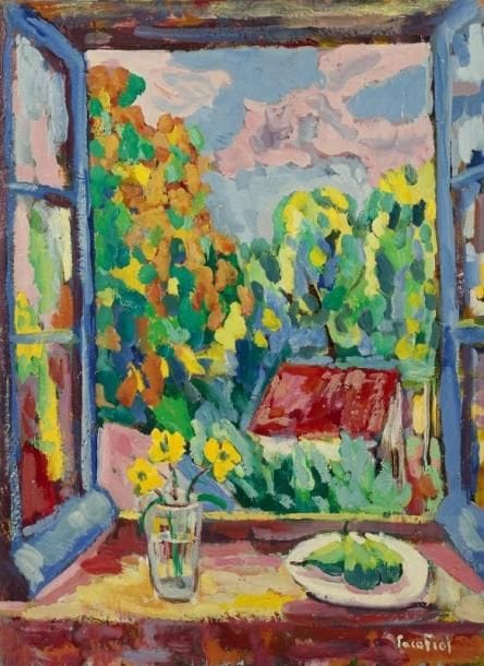 PACO FIOL (né en 1939)
Les trois poires, vers 1980 Huile sur toile. Signée en bas à droite. Signée au dos. 73 x 54 cm