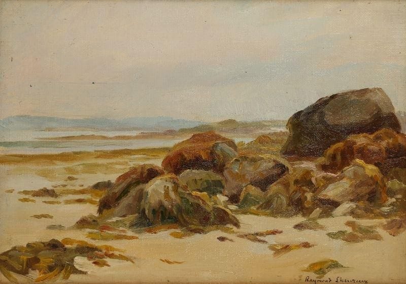 Raymond LHEUREUX (XXe siècle)
Bretagne, Concarneau, 1948 Huile sur carton toilé. Signée en bas à droite. Titrée et datée au dos. 24 x 35 cm