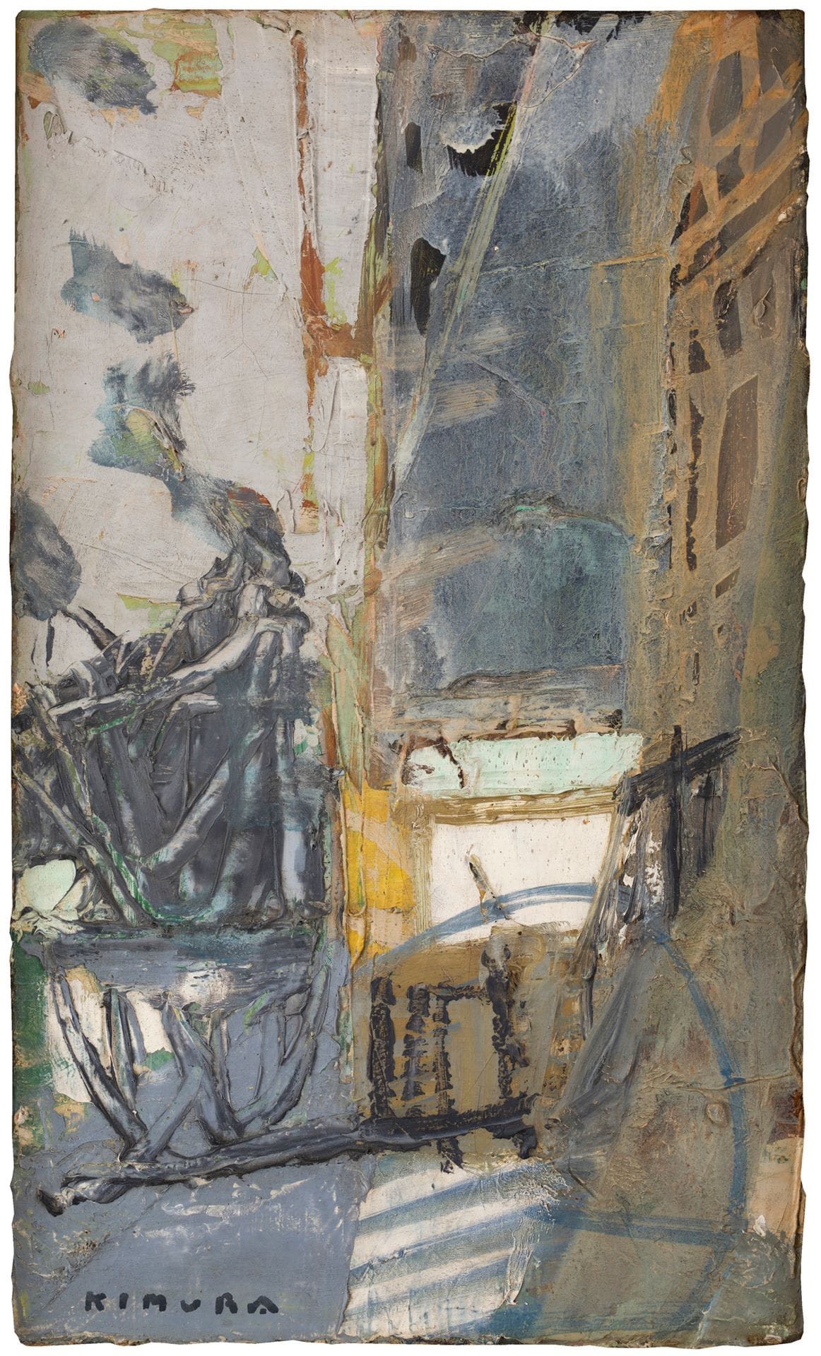 Chuta KIMURA [japonais] (1917-1987)
La Rue
Huile sur toile.
Signée en bas à gauche.
27 x 16 cm