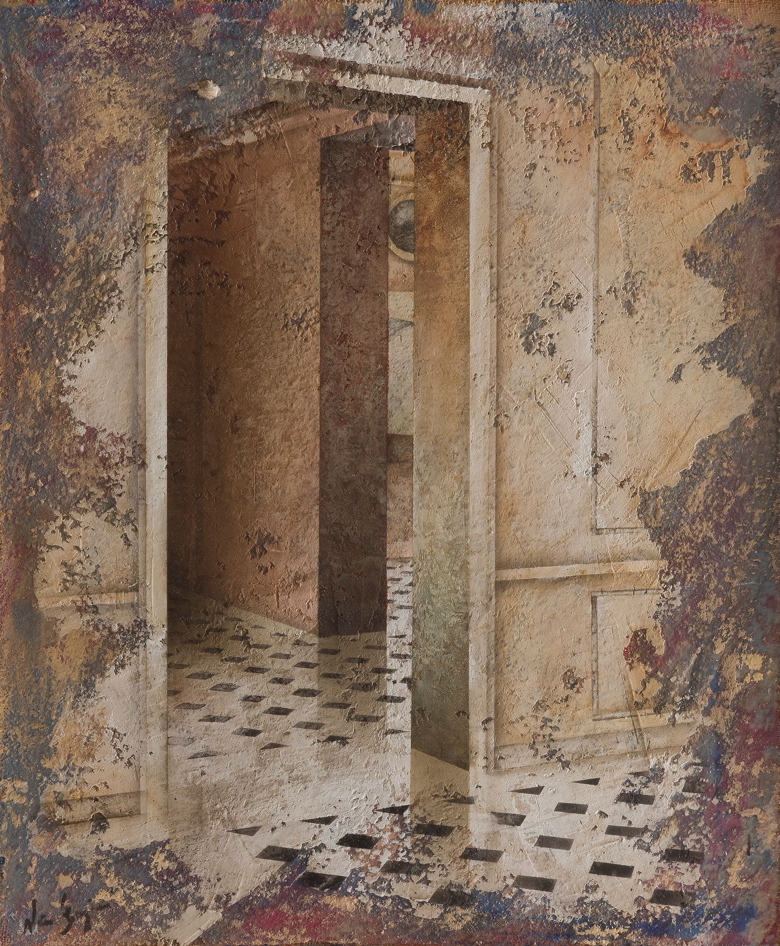 Alain GAZIER (born in 1956
)Œil de bœufOil
on canvas.
Signed lower left.
65 x 54 cmProvenance

: 
Claudine Legrand Gallery, Paris. Acquired directly by the current owner from the latter.






