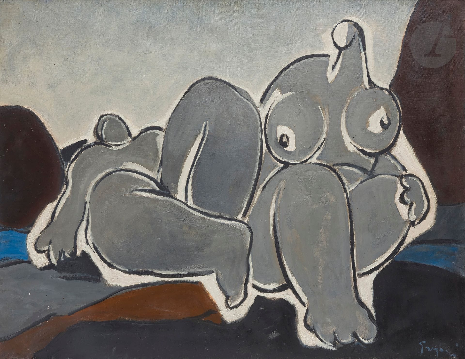 Gino GREGORI [Italian] (1906-1973
)Two NudesOil
on canvas.
Signed lower right.
60 x 92 cm



