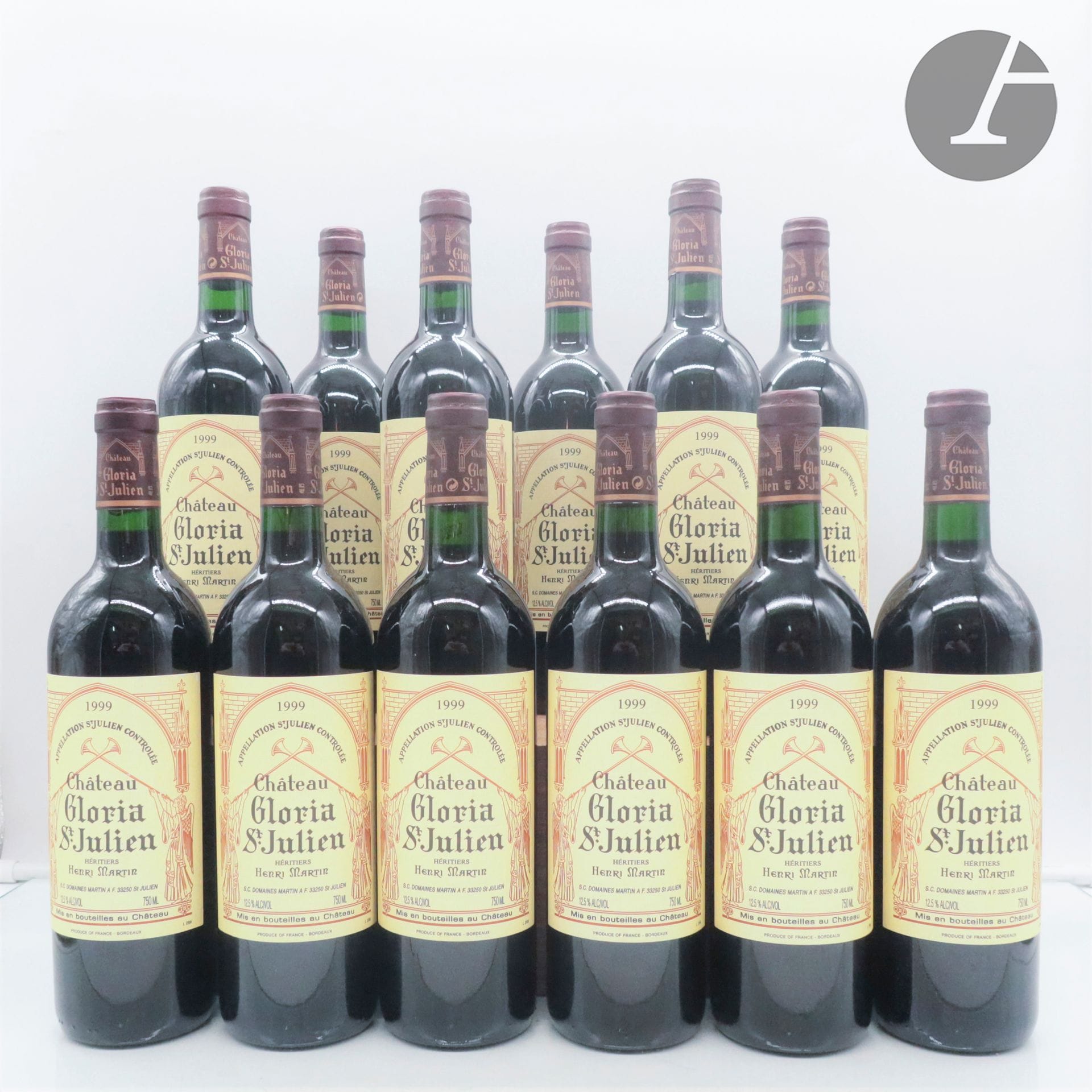 12 B CHÂTEAU GLORIA (Dirty wood case), Saint-Julien, 1999
