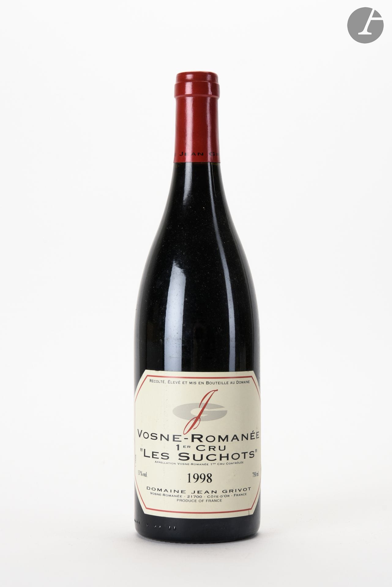 1 B VOSNE-ROMANÉE LES SUCHOTS (1er Cru), Domaine Jean Grivot, 1998