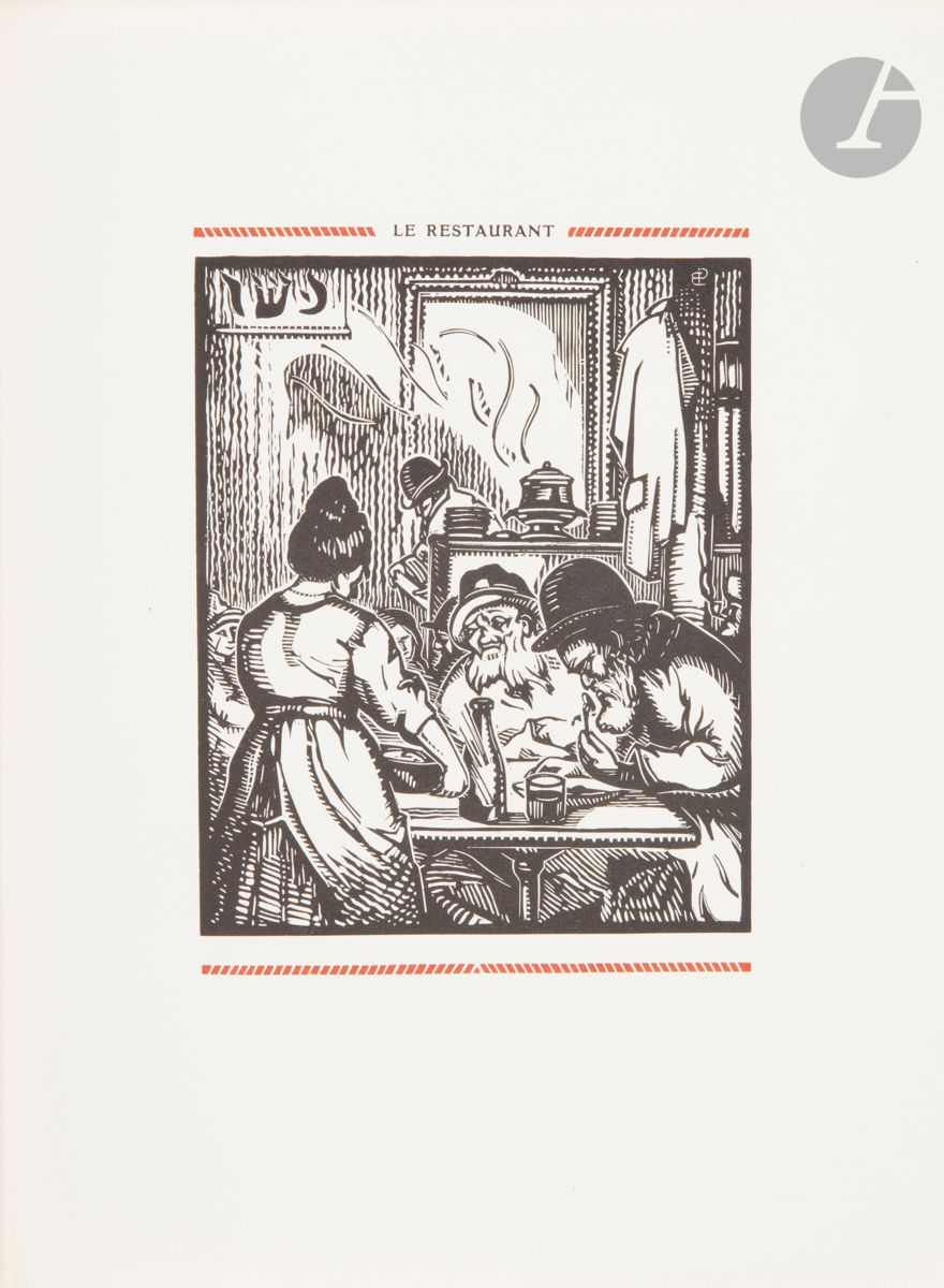 [Gabriel BELOT]
Raymond HESSE
Voyage de la rue des Ecouffes à la rue des Rosiers.
Paris, chez Blanchetierre, 1923. In-4, En feuilles. Envoi de l’auteur. Illustré par Gabriel Belot. Exemplaire numéroté.
On joint : 
Myriam Harry, La Petite fille de Jérusalem. Douze illustrations de Roger Bezombes, Paris, Arthème Fayard, 1950. Numérotées. Tirage à 800 épreuves. In-4, en feuilles.



Mots clés :
judaïca, juif, juive, hébreux, rabbins, jewish, torah, hebrew, hebraica, judaisme, synagogue, sionisme, pessah, pessach, haggada, haggadah, hagada, hagadah, passover, menora, menorah, hannuka, hannuca, hannoucca, hanouccah, torah, juden, israélite, Israël, antisemitism, antisémitisme, dreyfus, meguila, sepharade, sefarad, ketouba