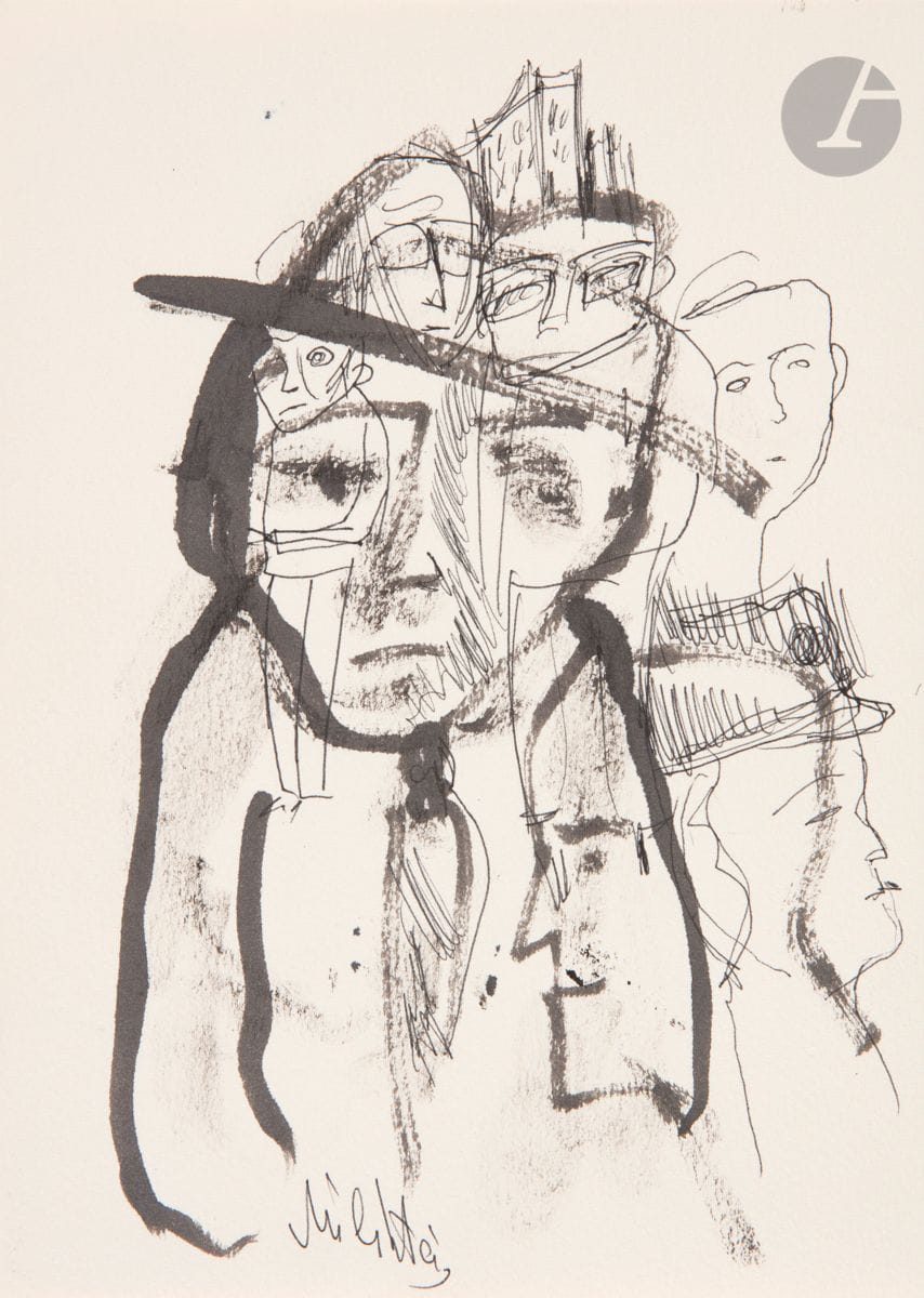 Zwy MILSHTEIN (1934-2020) 
Catalogue de l’exposition « Milshtein /Macrocosmes ».
Évry-Paris, 1990. Exemplaire contenant un dessin à la plume, au pinceau et à l’encre de Chine sur feuille libre de vélin [21 x 15 cm], signé en bas à gauche.



Mots clés :
judaïca, juif, juive, hébreux, rabbins, jewish, torah, hebrew, hebraica, judaisme, synagogue, sionisme, pessah, pessach, haggada, haggadah, hagada, hagadah, passover, menora, menorah, hannuka, hannuca, hannoucca, hanouccah, torah, juden, israélite, Israël, antisemitism, antisémitisme, dreyfus, meguila, sepharade, sefarad, ketouba