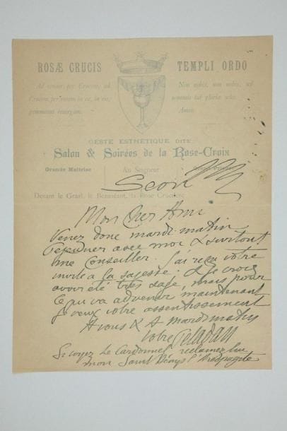 LITTÉRATURE
56 L.A.S. ou manuscrits. Paul Adam, Jean Aicard (2), Émile Augier, Maurice Barrès (carte à Édouard Herriot), Théodore Barrière, Jules Barthélemy Saint-Hilaire, Émile Bergerat (7, à Paul Clèves, G. Larroumet...), Jean Bertheroy, Napoléon Bonaparte-Wyse (2), Henri de Bornier (4 à G. Larroumet), Maurice Bouchor (poème a.s.: Je ne puis oublier...), Paul Bourget (à G. Larroumet), Auguste Burdeau (au Dr F. Rebatel, à propos de la République, 1892), Clairville (1871, amusante lettre avec dessins), Jules Claretie (4, dont une à Lugné-Poe, et une réponse à une enquête de La Revue sur la morale), Paul Déroulède, Émile Durand-Gréville, Émile Fabre (en faveur du directeur de théâtre Moncharmont), Antonio Fogazzaro (2), Charles Gide (sur la morale populaire), Gyp (2, une à Lugné-Poe), Jean Jullien (à Lugné-Poe), Gustave Le Bon, Eugène Manuel (2 à G. Larroumet), Frédéric Masson (sur Thérèse Bourgoin), Catulle Mendès (7, dont 5 poèmes et une lettre à Verlaine), Jean Moréas, Max Nordau (à Paul Gsell), Joséphin Péladan (2 au graveur Séon), Édouard Rod, Armand Silvestre (3, dont un poème: Ma Biographie)