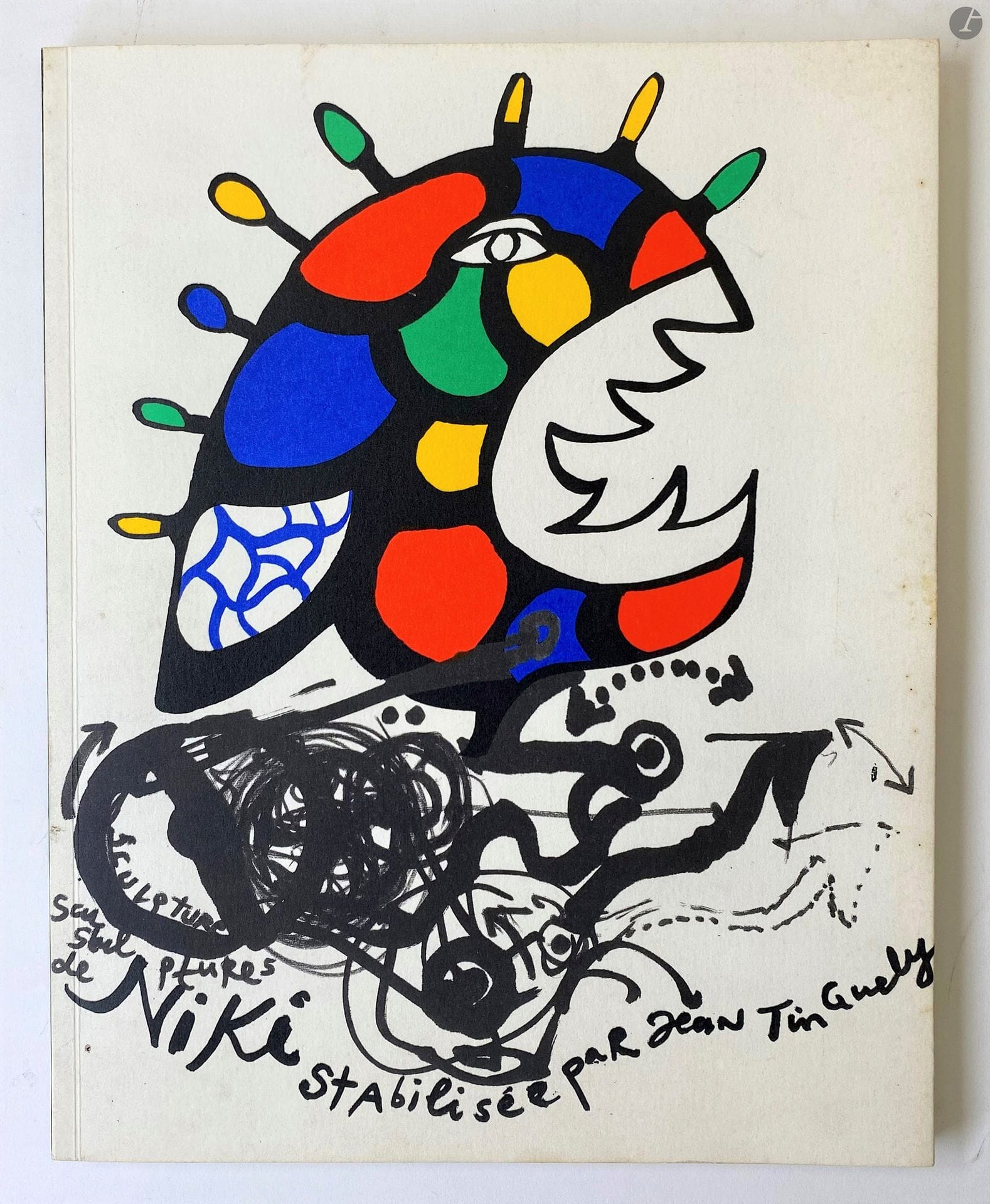 
Niki de SAINT PHALLE, Oeuvres des années 80, JGM. Galerie, Galerie de France, 1989. 

Dédicace de Jean Tinguely.
