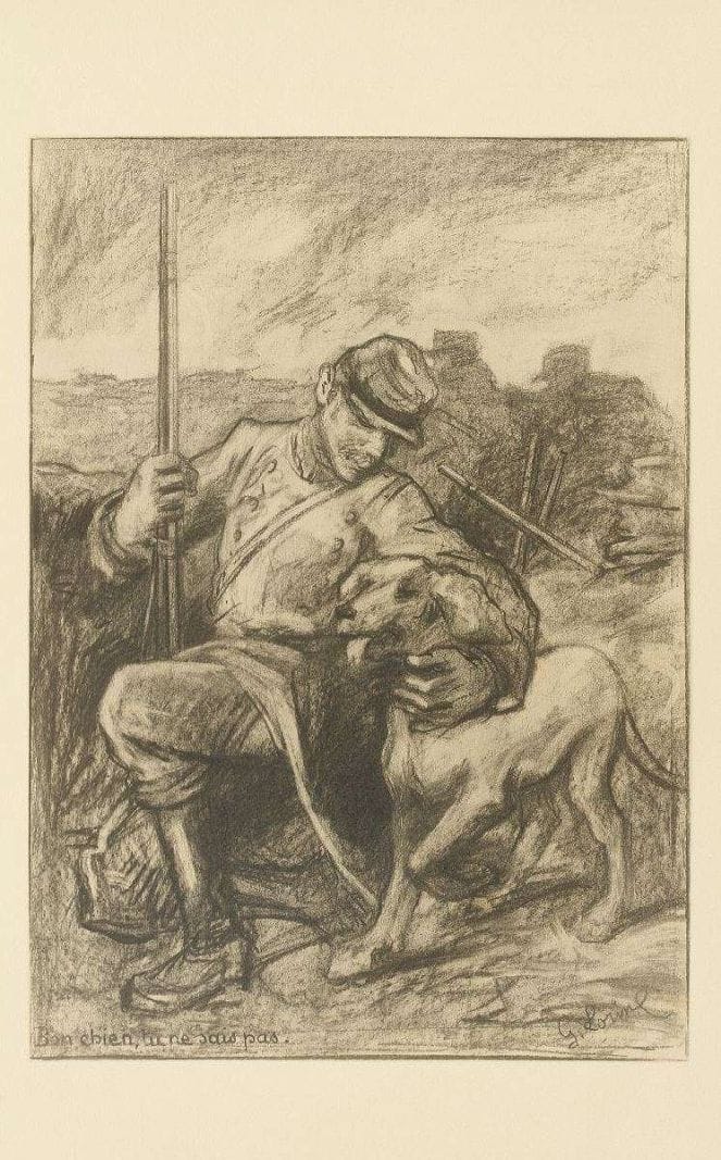 Georges LORIN, Symboles de Guerre du poête - peintre Georges Lorin. Numéroté 30 sur 500 et signé par l’artiste.  Un volume.
