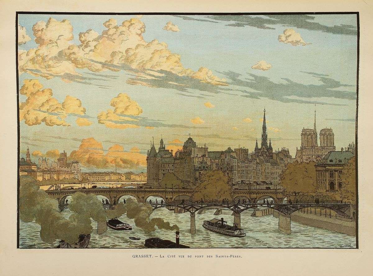 PARIS ILLUSTRé. Du n° 25 (1er février 1885) au  n° 47 (1er juin 1886). Suivi du FIGARO-SALON, n° 1.  Un volume relié. (usures).