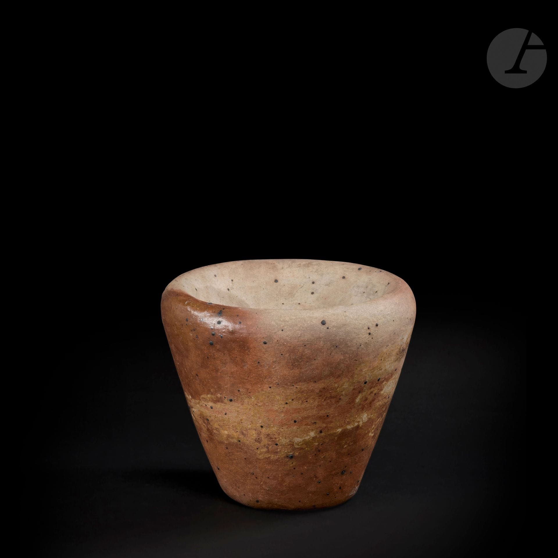 
JEAN LERAT (1913-1992) - COLLECTION LERAT

Untitled, 1960

Cup on foot.

Stoneware, slip.

Signed J. J. LERAT, in incised letters towards the base.

Height : 21 cm - Diameter : 21 cm





Provenance :

Lerat Collection.





Exhibition :

J. J. Lerat - Bourges, Maison de la Culture, Musée du Berry, 1994. Work reproduced in the catalog pages 14 and 15.





To note :



This work is referenced under n° 444 in the Lerat archives.
