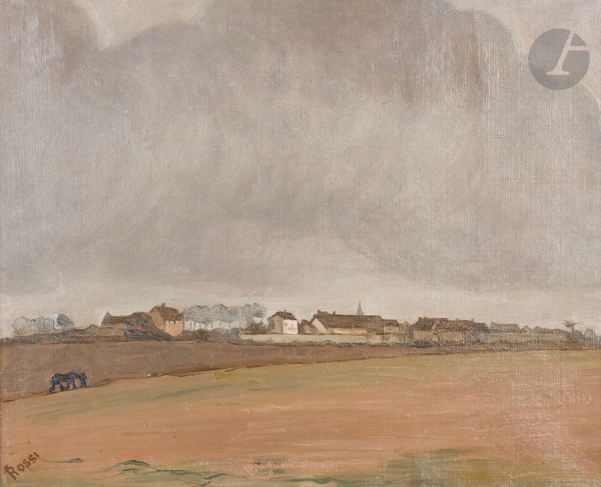 Joseph ROSSI (1892-1930)
Landscape (Villeparisis)
Oil on canvas.
Signed lower left.
33 x 41 cm

Exhibition : 
Joseph Rossi, Galerie Druet, Paris, May 16 - 29, 1936, probably under n°207.