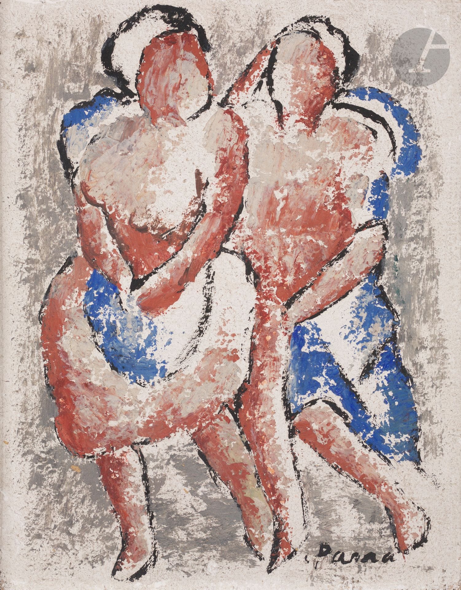 Ginés PARRA (1896-1960)
Two women
Oil on canvas.
Signed lower right.
Signed on the back.
24 x 20 cm