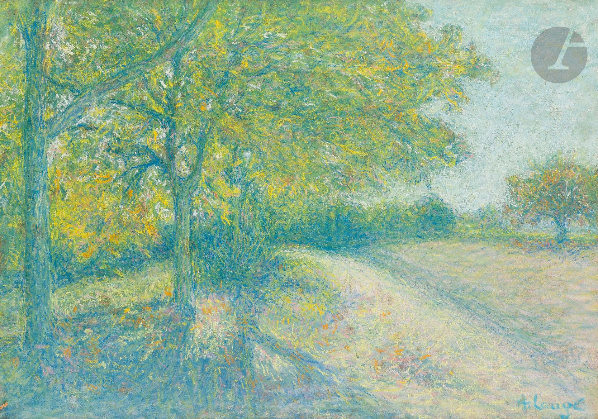 Achille LAUGÉ (1861-1944)
Country landscape
Pastel.
Signed lower right.
32,5 x 46 cm